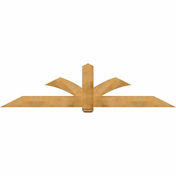 Ekena Millwork Redmond Rough Sawn Timber Gable Bracket, Western Red Cedar, 96"W x 24"H x 6"D x 6"F, 6/12 Pitch GBW096X24X0606RED00RWR - main